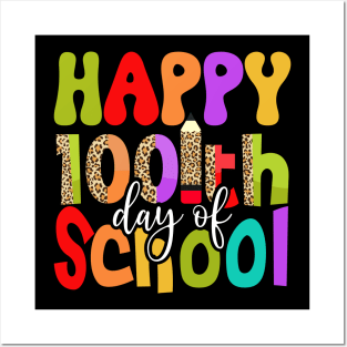 Funny 100th Day of School Teachers Kids Child Happy 100 Days Posters and Art